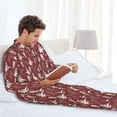 thumbnail image 5 of KLL Autumn Scarecrow Harvest Joy Sleepwear Mens Flannel Pajamas,Long Cotton Pj Set, 5 of 7