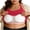 Red, variant on Staron Plus Size Built-In Bra Racerback Tank Top for Women Nursing Maternity Activewear Casual Round Neck Sleeveless Stretchy with Removable Pads, Red 3XL