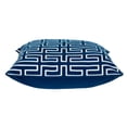 thumbnail image 3 of Nassau Collection Handmade Geometric Cotton Throw Pillow - 20" - Blue and White, 3 of 4