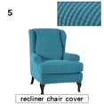 thumbnail image 3 of CAROOTU Jacquard Sofa Covers Wing Chair Elastic Fabric Stretch Couch Slipcover Polyester, 3 of 6