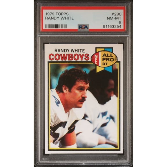 Graded 1979 Topps Randy White #290 Football Card PSA 8 NM-MT