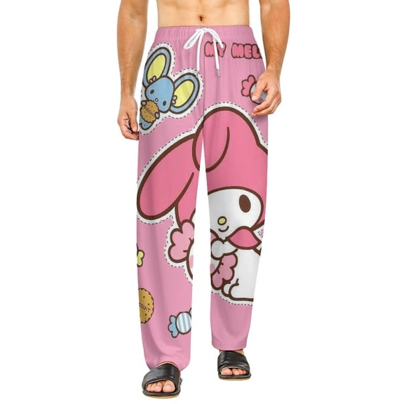 Home Pajamas My Melody Unisex Soft And Comfortable Pajama Pants For Mens Womens Nightgown