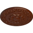 thumbnail image 3 of Ekena Millwork 27 3/4"OD x 2"P Sydney Ceiling Medallion (Fits Canopies up to 5 3/4"), Hand-Painted Burnished Mahogany Crackle, 3 of 6