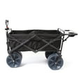 thumbnail image 1 of Mac Sports Collapsible All Terrain Beach Utility Wagon Cart with Table, Black, 1 of 4