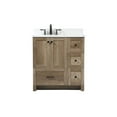 thumbnail image 3 of Elegant Decor Soma 32" MDF Single Bathroom Vanity with Backsplash in Natural Oak, 3 of 8