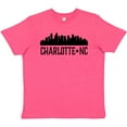 thumbnail image 3 of Inktastic Charlotte North Carolina Skyline NC City Youth T-Shirt, 3 of 5
