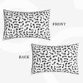 thumbnail image 2 of Uemuo Fish Bone Print Throw Pillow Case – Cozy & Soft Cushion Cover, Hypoallergenic Pillow Case for Sleeping, Perfect for Women with Envelope Closure-14"x20", 2 of 6