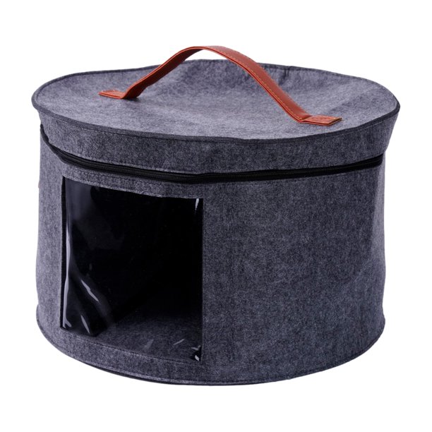 Hat Box Organizer Round Travel Hat Boxes Foldable Hat Stoage Bag