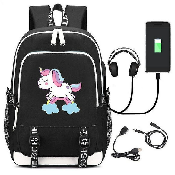 Backpacks unicorn backpack student school bag girl cute child lightweight backpack color-8 (HTOOQ)
