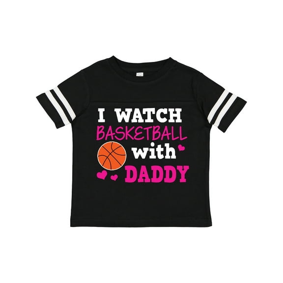 Inktastic I Watch Basketball with Daddy Boys or Girls Toddler T-Shirt