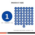 NAVAdeal 2" Blue Round Number 150 Adhesive Stickers Identify Inventory
