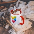 thumbnail image 5 of 3dRose, Red, Blue, Yellow, and Green Floating Balloons, 11oz Two-Tone Red Mug, 5 of 7