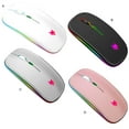 thumbnail image 4 of stanreset 2.4GHz Wireless Mouse Rechargeable Adjustable 800/1200/1600/2400 DPI Computer Gaming Mice Portable Office for Tablet Silver 1Set, 4 of 6