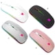 thumbnail image 4 of Kearding Ratón inalámbrico de 2,4 GHz, recargable, ajustable, 800/1200/1600/2400 DPI, con receptor USB, portátil de plástico reemplazable para Cables de computadora blanco, 4 of 6