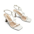 thumbnail image 3 of Dream Pairs Women's strappy dress sandals  Square Toe Heels, 3 of 7