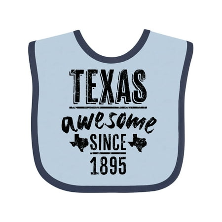 

Inktastic Texas Awesome Since 1895 Gift Baby Boy or Baby Girl Bib