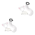 thumbnail image 1 of Qarigey 3x conjunto de orejas y cola de zorro de peluche para mujeres y niñas, conjunto de gargantilla con cuello y cuello blanco 2piezas, 1 of 6