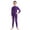 Purple, variant on YEAHDOR Kids Girls Long Sleeve Ballet Gymnastics Jumpsuit Juniors Solid Color Back Zipper Biketard Dancewear Dark Gray 3-4