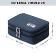thumbnail image 2 of Electronics Organizer, Mygreen Electronic Accessories Double Layer Travel Cable Organizer Cord Storage Bag for Cables, iPad Mini ,Power Bank, USB Flash Drive and More Gray, 2 of 7