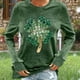 thumbnail image 1 of Xuyuer Women St. Patrick's Day Sweatshirts Shamrock Shirt Clover Printed Long Sleeve Irish Gift Casual Loose Fit Tops Hooded Sweatshirt, 1 of 6