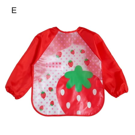 

High Quality Unisex With Long Sleeve Waterproof Baby Smock Kids Bibs Baby Accessories Bibs Burp Cloths E