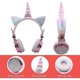 thumbnail image 5 of Auriculares inalámbricos para niños Unicornio Auriculares con diadema ajustable (oro rosa), 5 of 5
