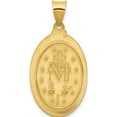 thumbnail image 5 of 14K Yellow Gold Hollow Miraculous Medal Oval Pendant (31.5 X 16) Made In United States m1434, 5 of 6