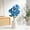 Blue, variant on Ywbawe Artificial Flower Bouquet, Fabric Triangle Rose Arrangement for Wedding Home Hotel Decor, 12.2 Inch White Pink Red Blue Black Faux Floral Centerpiece