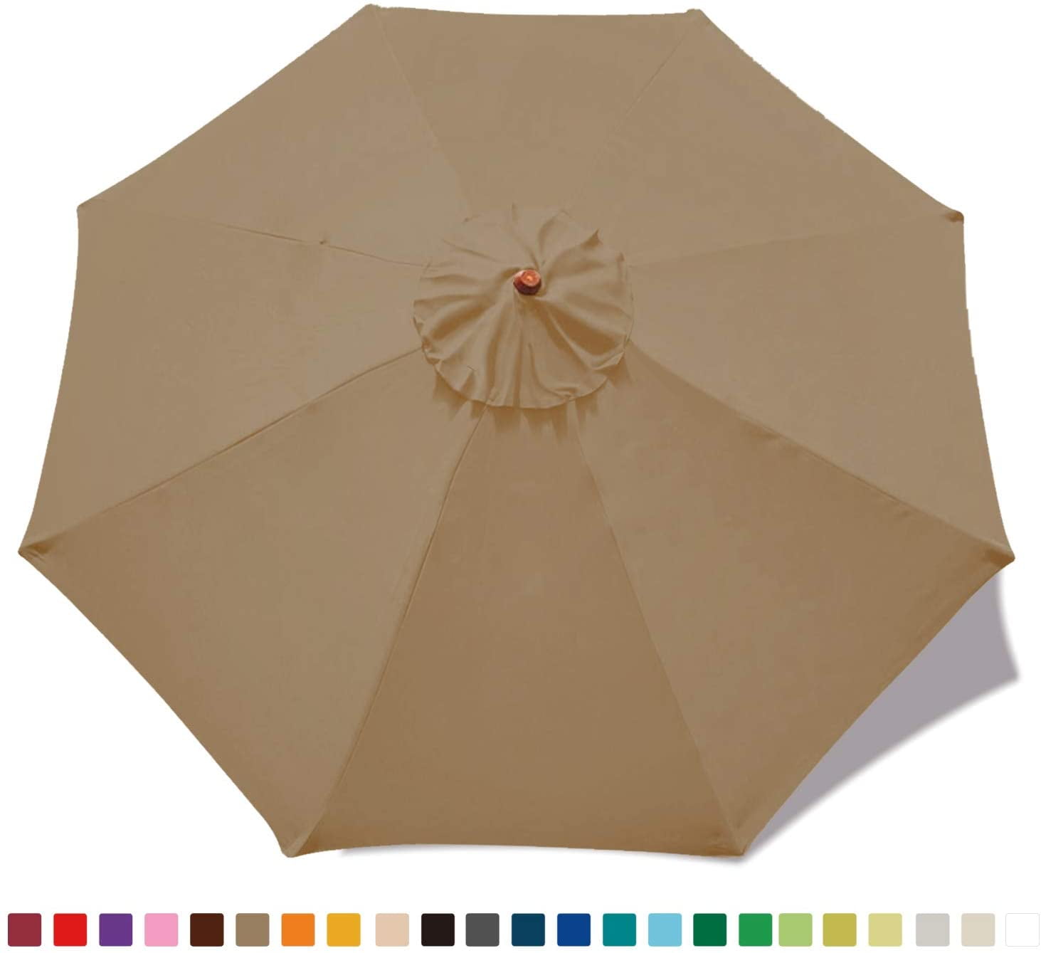 ABCCANOPY 7.5ft Outdoor Umbrella Replacement Top Patio Umbrella Market