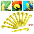 thumbnail image 5 of 10 Pieces Tent Stakes Pegs Ground Nails Rust- for Camping Hiking Canopy Yellow, 5 of 6