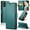 Green, variant on ETFAST Leather Phone Case Wallet With Card Holder Zipper For Realme 10 Pro Plus High Quality Leather Phone Case