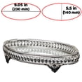 thumbnail image 3 of Oval Handmade Jewelry Tray Mirror, Filigree Mirrored Tray for Gift, Metal Vanity Trays for Dressing Table, Fancy Mirror Tray for Perfume, (9.05" x 5.5") | Gold, Silver |, 3 of 5