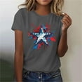 thumbnail image 6 of Axiiglly T Shirts for Women Flag Print Cotton Shirts Casual Crew Neck 4th of July T-Shirt Patriotic Graphic Tee Independence Day Short Sleeve Tops, 6 of 8