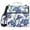 Blue Irises Colored Glass, variant on 3 Ring Zipper Binder with Shoulder Strap Waterproof Trapper Keeper 2 Inch D-Ring 500 Sheets Capacity Blue Irises Colored Glass
