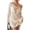 Beige, variant on Women's Long Sleeve Shaping Cover-Up Dress for Beach and Pool