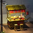 thumbnail image 7 of MagiDeal  Crafts with LED Oden Stall Stand Wooden s Toy Gift, 7 of 7