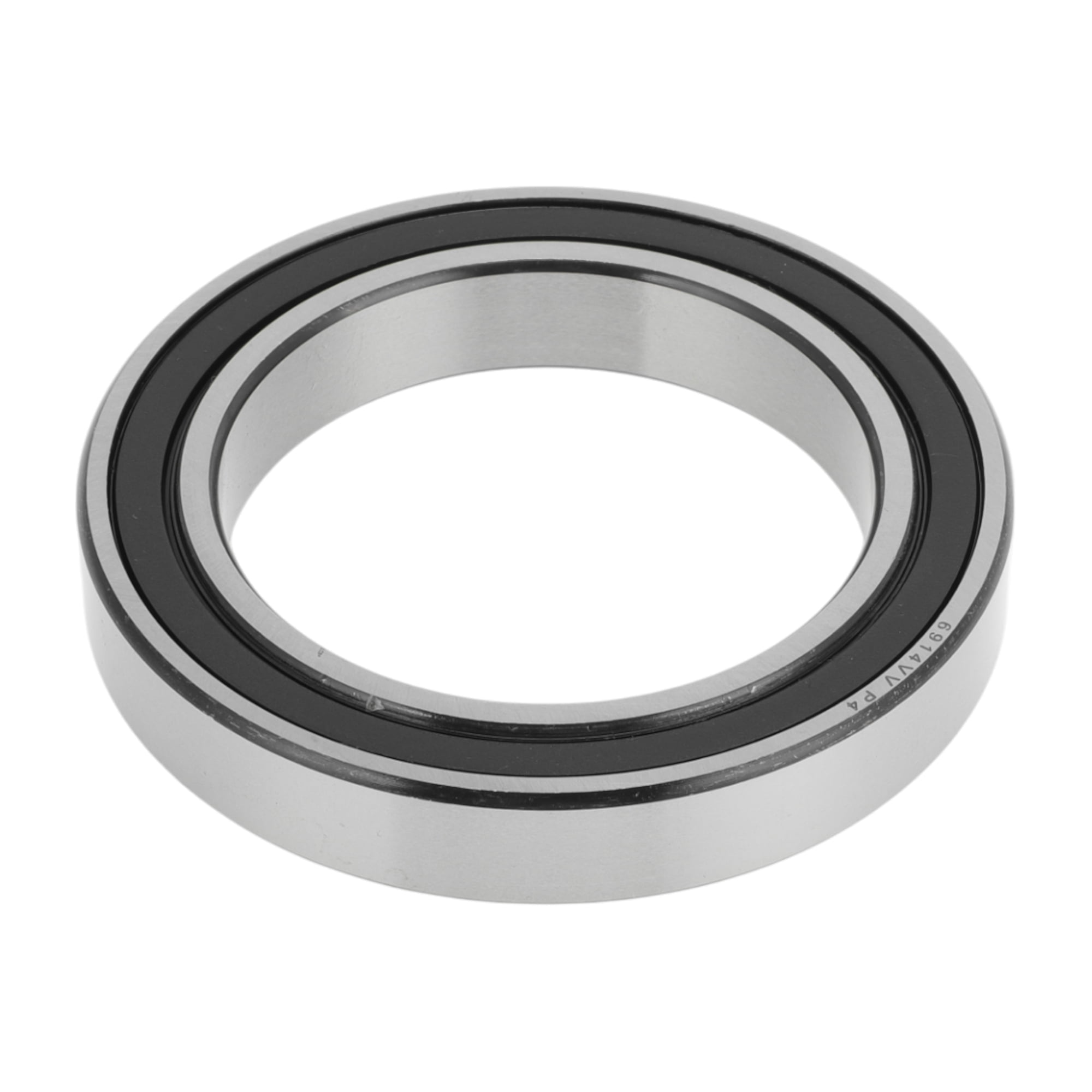 Unique Bargains 6914VV Deep Groove Ball Bearings 70x100x16mm P4 Double Rubber Seal Lubricated Bearings 1 Pc Car Scooter Skateboard Wheel Universal Silver Tone Black