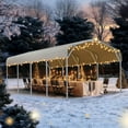 thumbnail image 6 of Quictent 12x20 ft Metal Roof Carport Kits Hard Top Garage Heavy Duty Steel Car Canopy, 6 of 7
