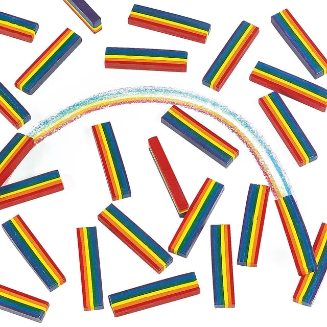 Lápices de colores Fun Express Rainbow, 6 colores (25 unidades)