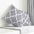 thumbnail image 3 of Moroccan Grey Pillow Covers 16x16 Inch Decorative Throw Pillow Cover, Modern Abstract Geometric Minimalist Sofa Pillowcases Accent Cushion Case Home Decor Bedroom Living Room, 3 of 6