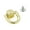 light gold, variant on Gold D Rings Studs For Shoulder Bag Crafting And Personalization Metal Rotatable Balls Head Buttons Easy to Install