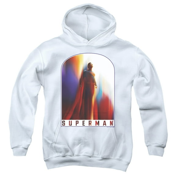 Superman 2025 Look Up Poster Youth Kids Boy/Girls Pull-Over Hoodie