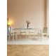 thumbnail image 3 of Light luxury cream dining table and chair, Italian style desk and chair, modern minimalist backrest, saddle leather stool My Lux Decor Round, 3 of 9