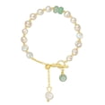 thumbnail image 2 of YOHAVEN Elegant Pearl Bracelet with Rhinestone Buckle, Stylish Pearl Bracelet for Women, Perfect for Weddings, Parties, Special Occasions & Gift for Girlfriends, Moms & Loved Ones, 2 of 6