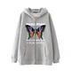 thumbnail image 3 of Dark hip hop gótico Harajuku Y2k mariposa estampado de letras cremallera Sudadera con capucha hombres y mujeres Harajuku chaqueta sudadera, 3 of 5