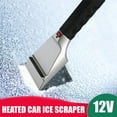thumbnail image 2 of Heated Snow Ice Scraper for Car - Electric Heated Auto Windshield Window Ice Scrapers with Flashlight and Squeegee for Cars, Truck or SUV - Powered 12V Save Time Cleaning Ice, 2 of 12
