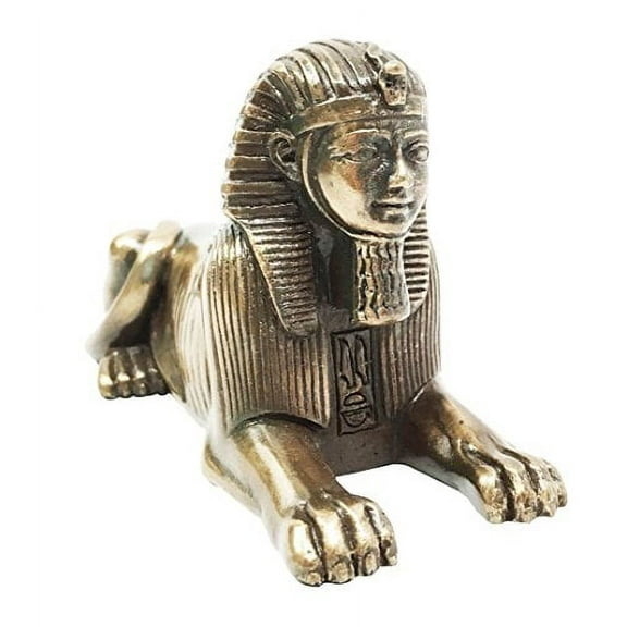 Egyptian Theme Androsphinx Monument Pyramid Guardian Small Figurine Egypt Wonder