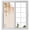 Beige, variant on Orange Botanical Window Privacy Film, Farmhouse Leaf Fall Thanksgiving Static Cling UV Sun Blocking Heat Control Window Tint Day and Night, Non-Adhesive One Way Windows Privacy Cover 19.6''x39.3''
