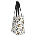 thumbnail image 7 of Horeoi French Bulldog3 Print Shoulder Bag for Women Large Capacity Zipper Tote for Shopping Beach Travel Gym with Inner Pocket, 7 of 7