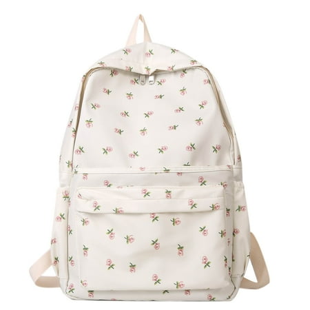 LNMQLPDBS Work Backpack Smell Proof Backpack Laptop Backpack Women Water Proof Laptop Work Mochila Escolar Para Niñas Women's Backpacks for Travel, White